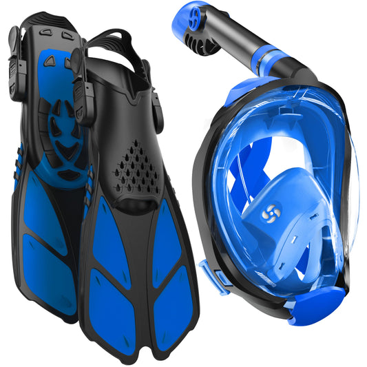 Snorkeling Gear for Adults with Fins